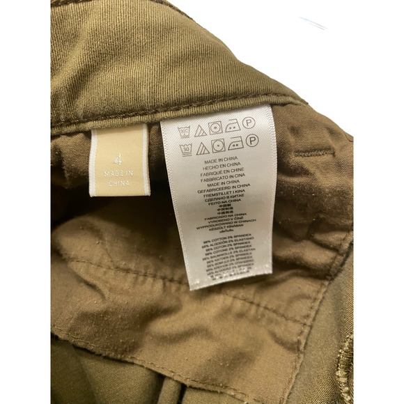 Michael Kors Womens Jeans Skinny Stretch Pants Green Sage Ankle Zip4 - Picture 6 of 7